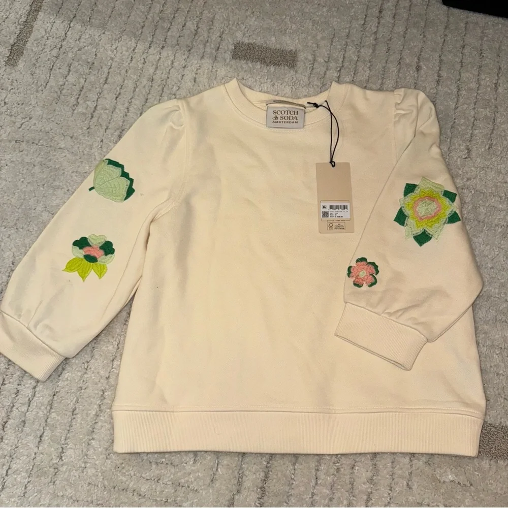 Scotch & Soda | NWT | Short Sleeve Embroidered Top - Picture 1 of 6